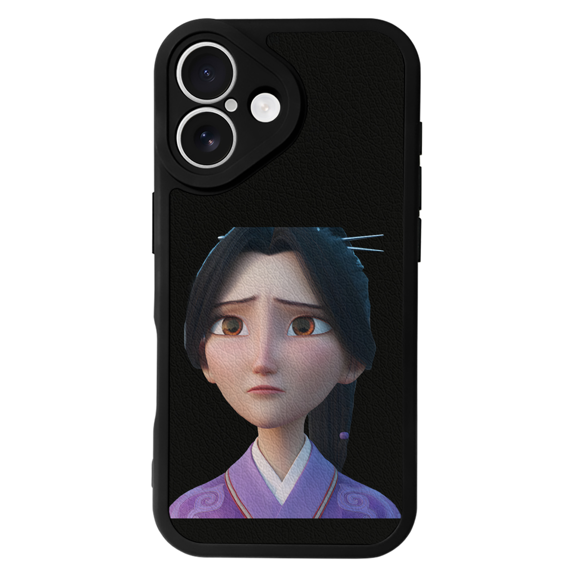 （画像用） Ne Zha 2 ナタ 魔童の大暴れ 【iPhone 16シリーズ対応】シリコンスマホケース（レザー調） 材質：シリコン